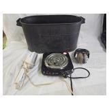 Metal Tub, Burner, Steamer, Head Phone