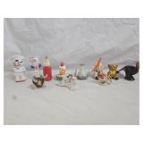 11 Assorted Salt or Pepper Shakers