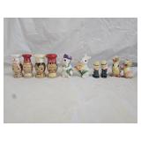 5 Pairs of Souvenir Salt & Pepper Shakers