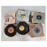 Assortment of Vintage 45RPM Vinyl Records