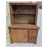 Vintage Childs Miniature Stepback Kitchen Cupboard