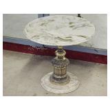 Hollywood Regency Marble Top Accent Table