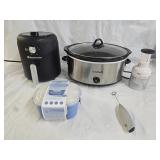 Air Fryer, Crock Pot, Bento Box, Chopper, Frother