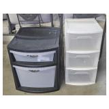 2 Sterilite Plastic Organizers