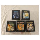 Vintage 1980s Atari Video Game Cartridges