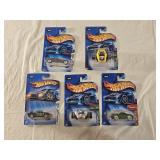 5 NIB Hot Wheels Diecast Cars