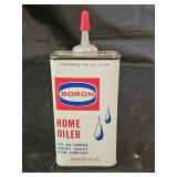 Vintage Boron Home Oiler Advertising Can