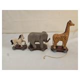 Mark Glandon Wood Carved Wooden Circus Animals