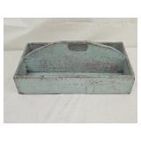 Antique Primitive Wood Kitchen Utensil Caddy