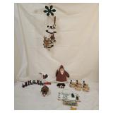 Hand Painted Wood Christmas Decorations