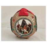 Vintage Japan Styrofoam Christmas Diorama Ornamnet