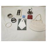 Jewelry, Beaded Purse and Collectibles