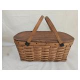 Vintage Vermont Basket Co Picnic Basket