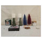 Bottle Brush & Folk Art Trees, Ornaments, Decor