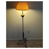 Antique Wrought Iron Adjustable Floor Lamp