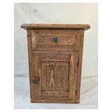 Antique Oak Spoon Carved Dresser Hat Box