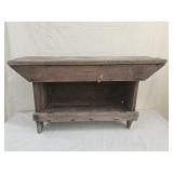 Antique Primitive Wood Garden Bench