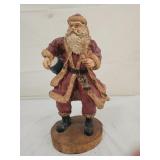 Heavily Carved Wood Old World Santa Claus