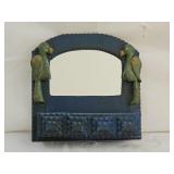 Tramp Art Pennsylvania Dutch Parakeets Comb Box