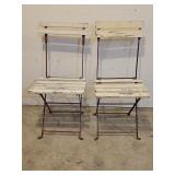 2 Antique French Garden/Bistro Chairs