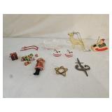 Vintage Celluloid and Plastic Christmas Decor