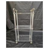 Acrylic Bathroom Shelf with Glass Ball Accents