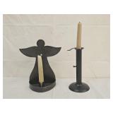 Antique Primitive Candle Holders