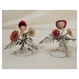 Vintage Japan Christmas Pick Tabletop Decorations