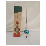 Vintage 1950s Shiny Brite Glass Tree Topper