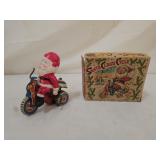 Vintage 1960s Japan Santa Claus Wind Up Toy