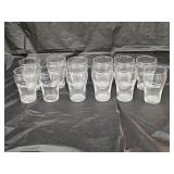 12 Vintage Coca-Cola Promo Advertising Glasses