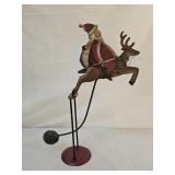 Authentic Models Folk Art Kinetic Balancing Santa