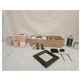 Perfume Bottles, Mirror, Bathroom Novelties
