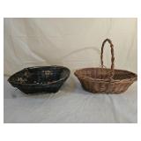 Vintage Ratan and Wicker Baskets