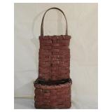Antique Painted Hand Woven Letter Basket