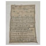 1845 Needlework Sampler