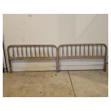 Antique Primitive Wood Bed Yard Art