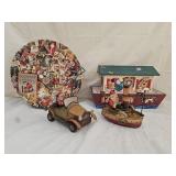 Dept 56 Tin Santa Decorations, Decorative Boxes