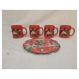 Waechtersbach Holiday Mugs and Trivet