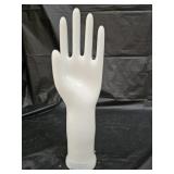 White Glazed Porcelain Industrial Glove Mold