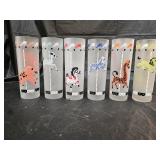 6 Vintage 1950s Libbey Carousel Highball Glasses
