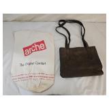 arche Suede Leather Designer Purse