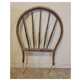 Antique Primitive Chair Back Garden Art
