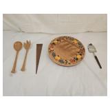 Mid Century Modern Utensils, Lazy Susan