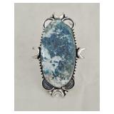 German Silver Turquoise Ring