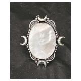 German Silver Mother of Pearl Ring