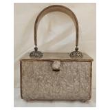 Vtg 1950s Original Rialto Pearl Lucite Box Purse