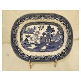Antique 1916 Buffalo Pottery Blue Willow Platter