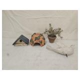 Toad House, Bird House, Planter, Yard Art Dove
