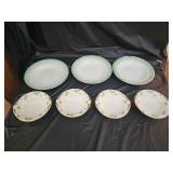 Wedgwood Plates & Pope-Gosser Soup Bowls